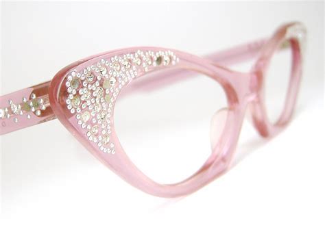 cat eye glasses pink