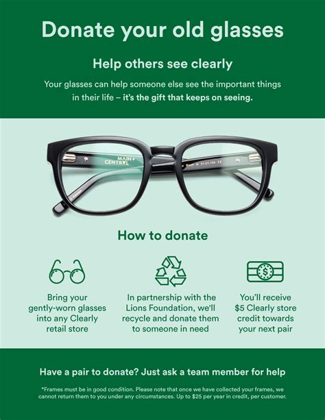 eye glasses donation near me