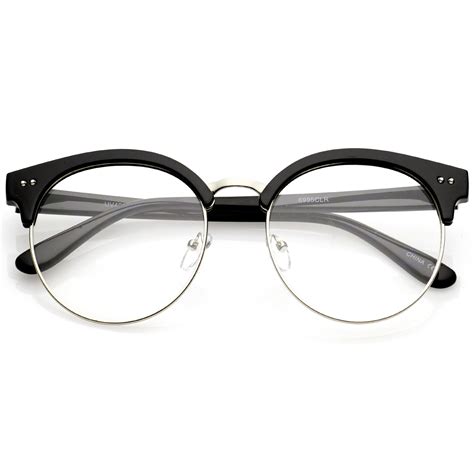 transparent glasses cat eye